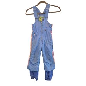 Obermeyer Toddler Girls Blue Bib Overall Snow Pants Size 4
